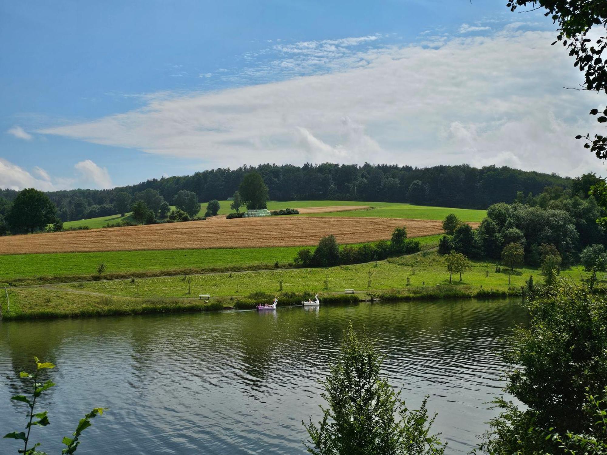 Ferienhaus "Gestiefelter Kater" Am See Im Bergland كيرشهيم المظهر الخارجي الصورة